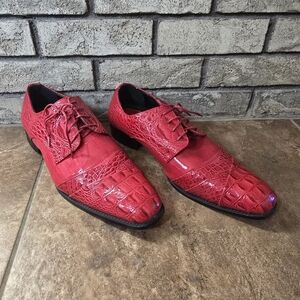 Red Crocodile | BOLANO | Bandit Leather Derby